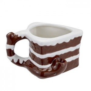 Chocolate Cake Mug Hand Pipe - [88075]